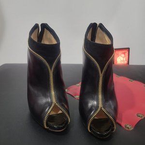 Christian Louboutin Open Toe Black Bootie - size 39